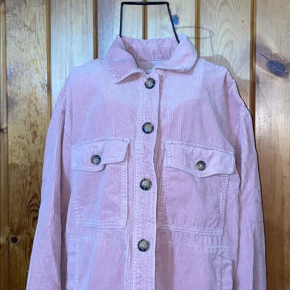 Madewell Blush Corduroy Jacket Corduroy Yorkway Shirt-Jacket size XS fall wear - Picture 5 of 12